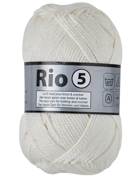 100g włóczka Lammy Yarns gruba 100% bawełna merceryzowana Rio 5 844 ecru