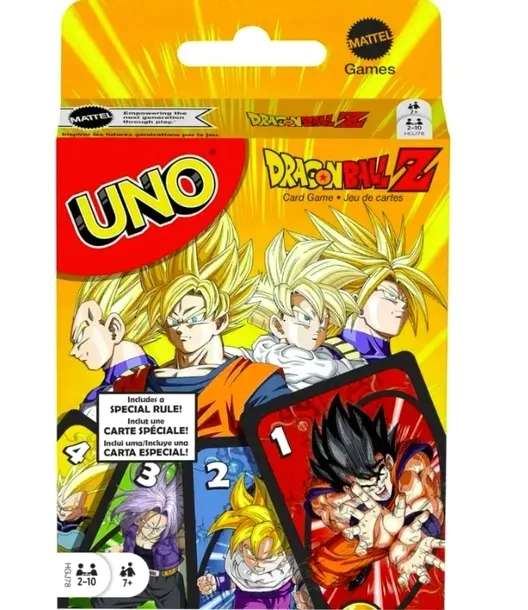 Gra Karciana UNO Dragon Ball Z – Gra Karciana dla Dzieci i Dorosłych | Edycja Anime