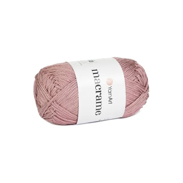 90g sznurek poliestrowy makrama YarnArt Macrame brudny róż 141