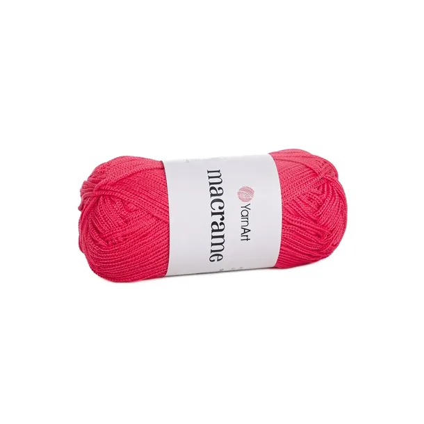 90g sznurek poliestrowy makrama YarnArt Macrame czerwony 163
