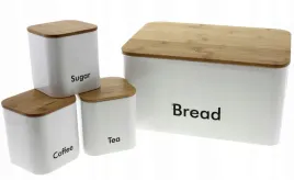 chlebak-3-pojemniki-kuchenne-zestaw-bialy-deska-bambusowa-kinghoff