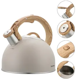 czajnik-klausberg-kb7913-bezowy-25l-z-uchwytem-drewnopodobnym-indukcja-gaz