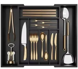 wklad-do-szuflady-na-sztucce-organizer-bambusowy-czarny-rozsuwany-50cm