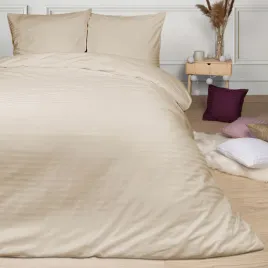 posciel-satynowa-200x220-capuccino-bezowa-pasy-jednobarwna-cizgili