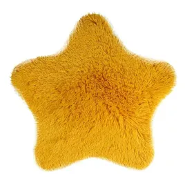 dywanik-mata-60-cm-soft-star-gwiazda-eko-futro-zolty-antyposlizgowy-domarex