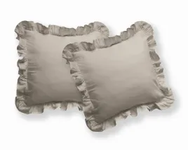 poszewki-bawelniane-40x40-komplet-2-szt-taupe-jednobarwne-z-falbanka