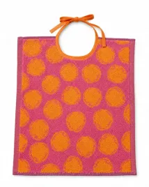 sliniak-recznik-33x40-dots-rozowy-pomaranczowy-frotte-450-g-m2
