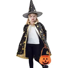stroj-czarodziej-magik-czarny-gwiazdki-peleryna-andrzejki-halloween