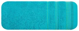recznik-pola-50x90-turkusowy-zdobiony-kolorowa-bordiura-w-stylu-fastrygi
