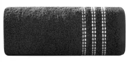 recznik-seba-30x50-czarny-z-ozdobna-bordiura-w-pasy-480-g-m2