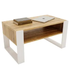 stolik-kawowy-lawa-karo-92-cm-z-polka-craft-zloty-bialy-loft-92x536x45