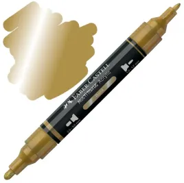 marker-akrylowy-dwustronny-multimark-faber-castell-250-metaliczny-zloty