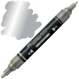 marker-akrylowy-dwustronny-multimark-faber-castell-251-metaliczny-srebrny