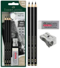 faber-castell-zestaw-olowkow-pitt-matt-3-szt-gumka