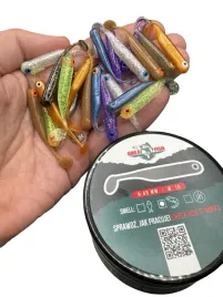 great-fish-gf1-zestaw-gum-na-okonia-multicolor-shrimp-scent-49mm-1g-24szt