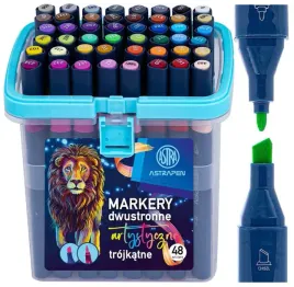 markery-artystyczne-dwustronne-pedzelkowe-brush-sciete-promarkery-astra-48k