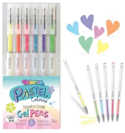 dlugopisy-zelowe-pastelowe-kolorowe-blyszczace-08-mm-colorino-6-kolorow