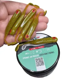 guma-great-fish-gf1-shrimp-scent-motor-oil-green-7cm-25g-6szt