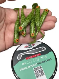 guma-great-fish-gf1-no-scent-glitter-green-edycja-typ-od-ryb-7cm-25g-6szt