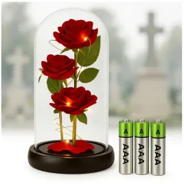 znicz-na-grob-roza-led-szklana-swieci-jak-solarny-baterie-gratis-kwiaty