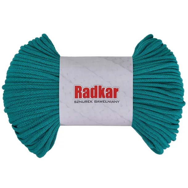 Sznurek bawełniany 5mm - Szmaragdowy (630) - z rdzeniem - 100m
