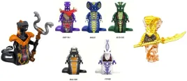 klocki-zestaw-7-figurek-wezy-pythor-skales-acidicus-ninja