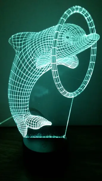 lampka-led-3d-delfin-prezent-gratis-stan-nowy