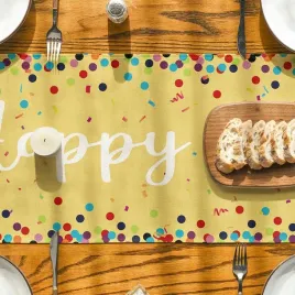 bieznik-na-stol-happy-birthday-zolte-kropki-40x140-cm-dekoracja