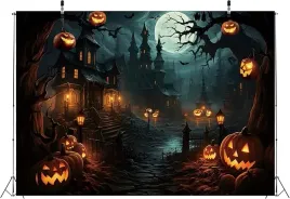 straszne-tlo-halloween-zamek-ksiezyc-dynie-dekoracja-foto-240x180