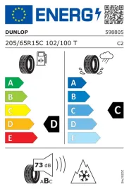 1x-dunlop-econodrive-winter-205-65r15-102t