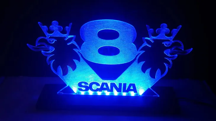 scania-logo-lampka-led-stan-nowy