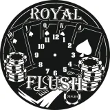 zegar-scienny-plyta-winylowa-poker-stan-nowy