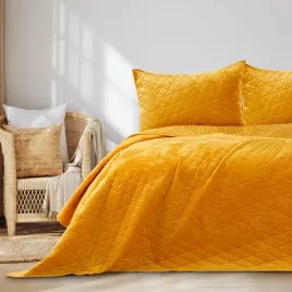 ameliahome-narzuta-na-lozko-laila-velvetowa-260x280-musztardowa