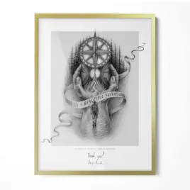 zlota-ramka-do-powieszenia-na-scianie-w-przedpokoju-na-duze-zdjecia-60x80cm