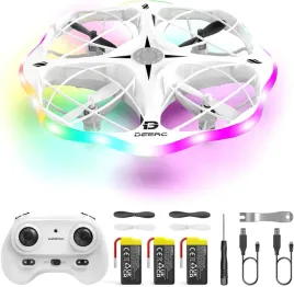 dron-deerc-d13-mini-dla-dzieci-6-trybow-oswietlenia-led-z-3-bateriami