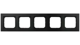 ramka-5-krotna-tworzywo-poliweglan-sonata-czarny-matowy-ospel