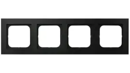ramka-4-krotna-tworzywo-poliweglan-sonata-czarny-matowy-ospel