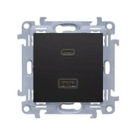 simon10-czarny-mat-gniazdo-usb-podwojne-ladowarka-2xusb-c-a-quick