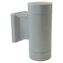 lampa-elewacyjna-dwukierunkowa-2xgu10-okragla-szara-baleo-mini-o63x153mm