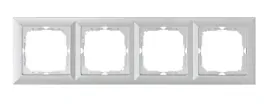 ramka-4-krotna-perla-srebrny-plastrol