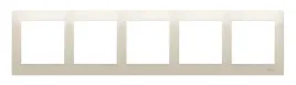 ramka-5-krotna-simon-54-premium-krem-uniwersalna-ip20-ip44