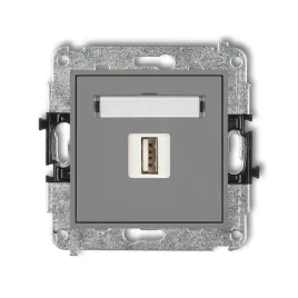 gniazdo-scienne-usb-1x-karlik-mini-szary-mat-5v-2a