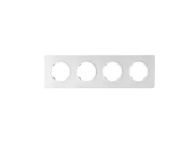 ramka-4-krotna-plastik-electromalt-oval-bialy