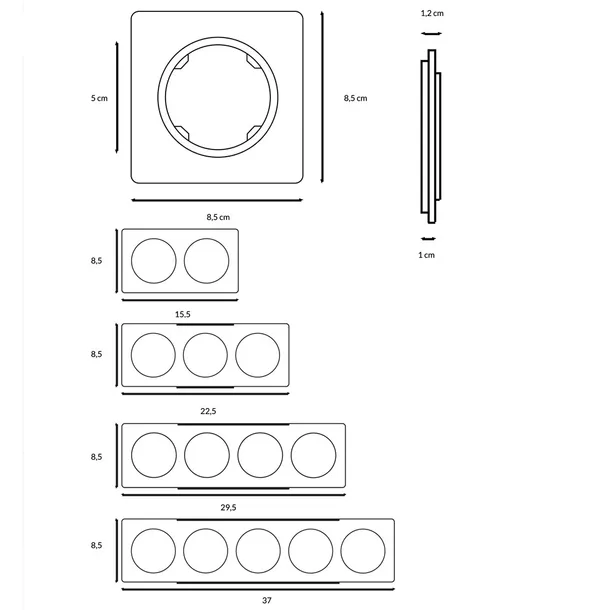 electromalt-oval-modul-bialy-ramka-pojedyncza-material-tworzywo-sztuczne