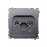 gniazdo-anten-rtv-przelot-simon-basic-modul-inox-stan-nowy