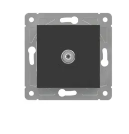gniazdo-tv-czarne-quad-electromalt-qad1014b