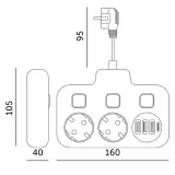 rozgaleznik-2gn-z-u-wyl-3xusb-a-usb-c-stan-nowy