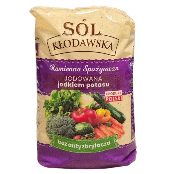 Sól Kłodawska kamienna spożywcza jodowana jodkiem potasu Oryginalna