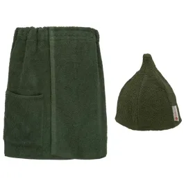 zestaw-do-sauny-kilt-recznik-meski-copertina-czapka-lingua-zielony-ciemny