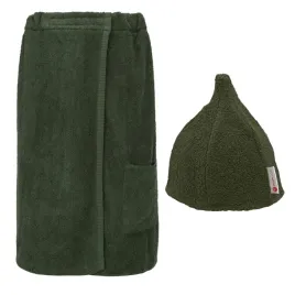 zestaw-do-sauny-kilt-recznik-damski-copertina-czapka-lingua-zielony-ciemny